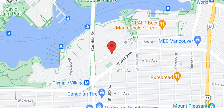 map of 308 W 1ST AVENUE